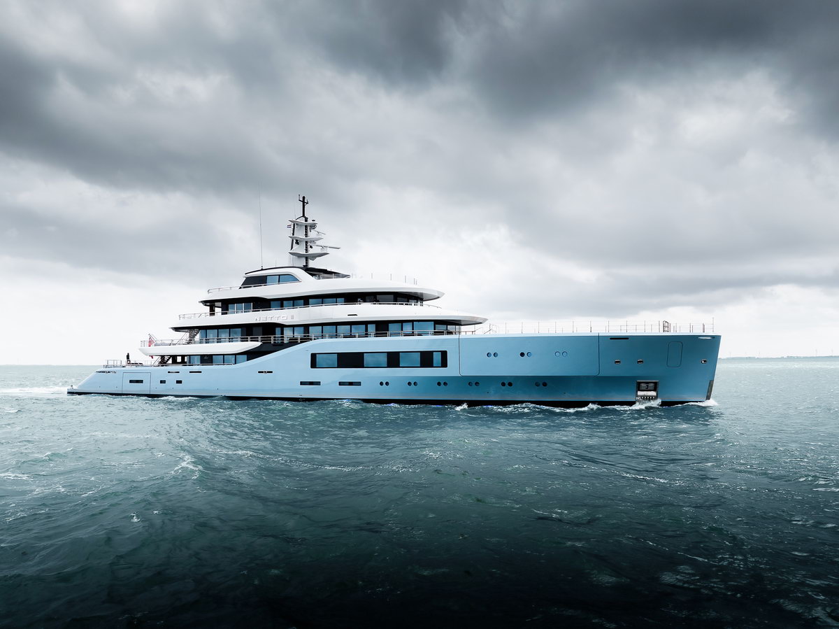 Amels 80 NETTO II sets off on her Maiden Voyage to the Med
