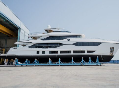 New Majesty 120 superyacht takes to the water