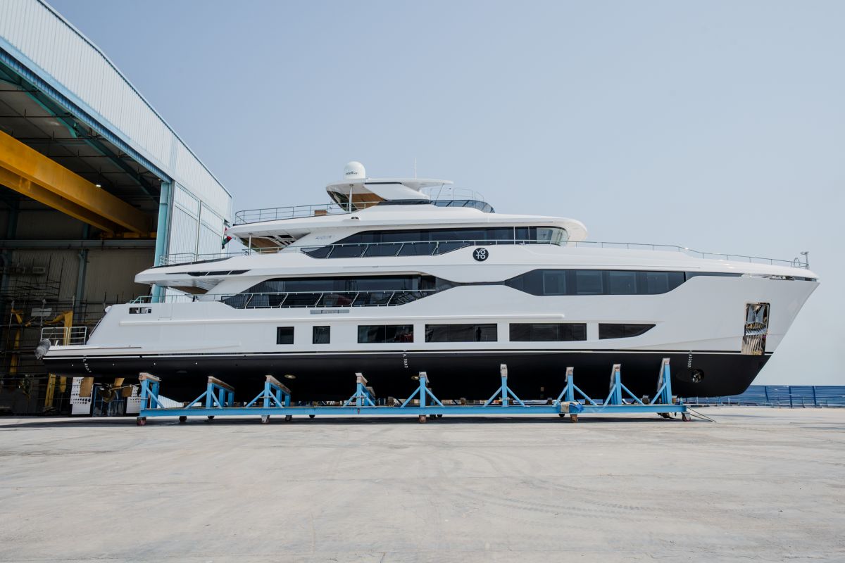 New Majesty 120 superyacht takes to the water