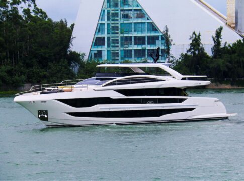 The first Pearl 100 Hybrid has completed her initial sea trials