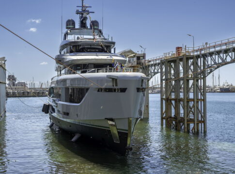 New fully custom 45m Tankoa superyacht TX450 launched in Genoa