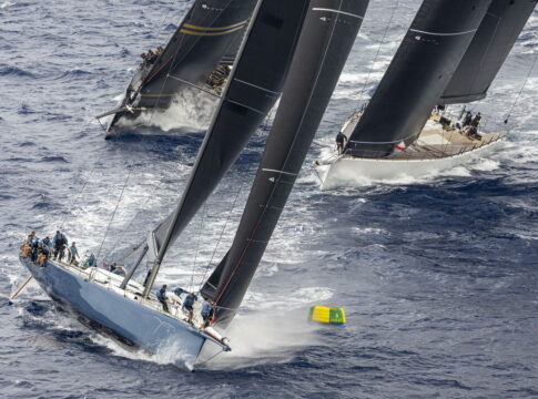 Tight to the finish: Intense racing at the Maxi Yacht Rolex Cup